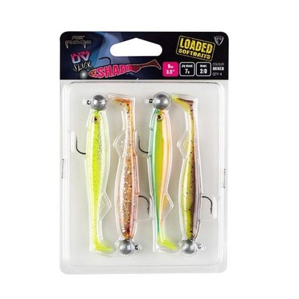 FOX UV Slick Shad Loaded 11cm 4 stuks