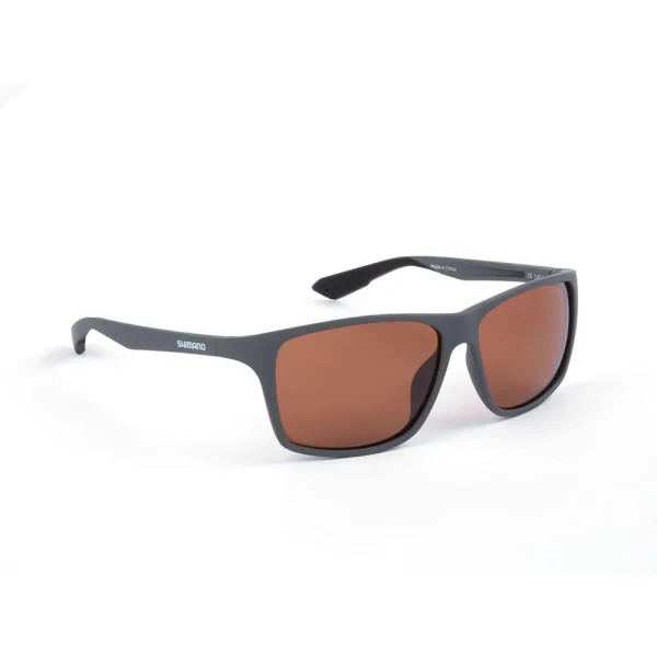 Shimano gepolariseerde zonnebril Matte Dark Grey & Copper