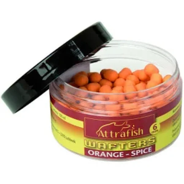 ATTRAFISH WAFTERS 6mm Yellow-Scopex, White-Banana, Orange-Spice, Pellet-Squid