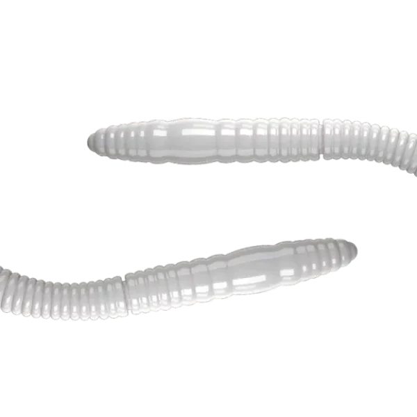 Libra Lures Fatty D'Worm Tournament 55 mm Cheese wit